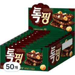 오리온 톡핑 초콜릿 헤이즐넛 & 그래놀라, 43g, 50개