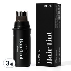 라피타 새치커버 헤어틴트 10ml, 블랙, 3개