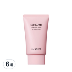 더샘 에코 어스 핑크 선크림 SPF50+ PA++++, 50g, 6개