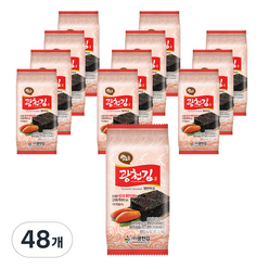 광천김 밥도둑 명란맛김, 48개, 4g