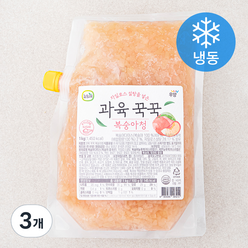 뉴뜨레 과육 꾹꾹 복숭아청 (냉동), 1kg, 3개