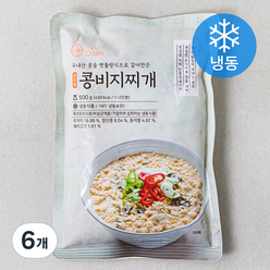더오담 콩비지찌개 (냉동), 500g, 6개