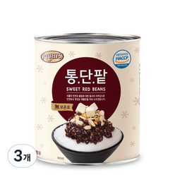 (주)동서 리치스 통단팥, 3kg, 3개