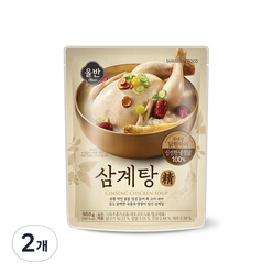 올반 삼계탕 정, 900g, 2개