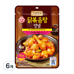 오뚜기 오늘밥상 닭볶음탕 양념, 160g, 6개