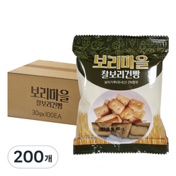 금풍제과 보리마을 찰보리건빵, 30g, 200개