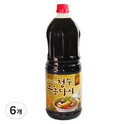 청수식품 우동다시 소스, 1.8L, 6개