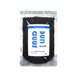 샌드라인 흑사 바닥재 B3 0.8~2.2mm 2kg, BLACK, 1개