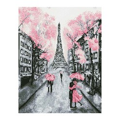 아이러브페인팅 DIY 보석십자수 캔버스형 풍경 40 x 50 cm, 파리의 봄, 1개