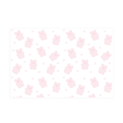 도나앤데코 젤리 노루 곰돌이 유산지 38 x 26 cm 120p, 핑크, 1개