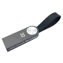 굿포유 초슬림사이즈 USB2.0 메모리 메탈그레이 EG50, 32GB