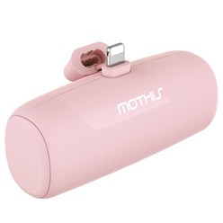 모디스 미니 무선 일체형 보조배터리 5000mAh, MOTHIS-M50008P(8핀), 핑크