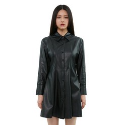 큐리티 C LEATHER SHIRT 원피스