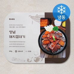 천지푸드 양념 돼지껍데기 (냉동), 400g, 1팩