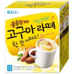 MIK 담터 고구마라떼 12T, 단일옵션