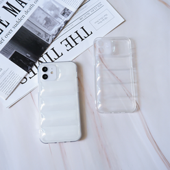 뉴욕마켓 아이폰 에어 하이브리드 투명 패딩 쿠션 젤리 휴대폰 케이스