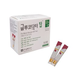 글루코닥터 탑 혈당시험지 200매+침200개+솜200매, 단품