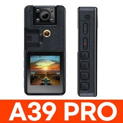 15시간 녹화 바디캠 블랙박스 A39 PRO