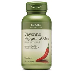 GNC 지앤씨 고춧가루 알약 캡슐 Cayenne Pepper 100정, 1개, 1