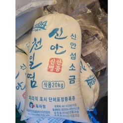 국산 신안 신의도 햇 천일염 김장 굵은 소금 [원산지:국산(전라남도 신안군)], 20kg, 1포