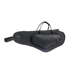 GHSHOP 휴대용 알토 색소폰 가방 플루트 헤드 가방 조절 가능한 스트랩 보호용 운반 케이스 포함, 검은색, 옥스포드 천