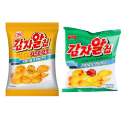 영양제과 감자알칩 세트 치즈마요맛 10개 + 매콤한 볶음고추장맛 10개 (총20개) 카사바칩 불량식품 스윙칩