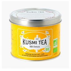 Kusmi Tea BB Ditox Green Tea 프랑스 쿠스미티 비비 데톡스 그린티 틴케이스 100g 1통, 1개