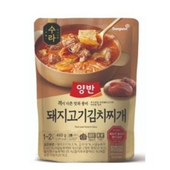 양반 수라돼지고기 김치찌개 460g, 4개