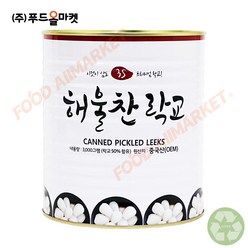 푸드올마켓_ 삼도식품 해울락교 (SSS) 3kg /캔 원터치, 1개