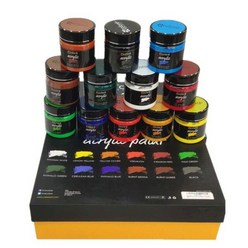 학생을 위한 12 색 아크릴 페인트 세트 크리에이티브 페인팅 낙서 아티스트 드로잉 문구 100ML 선물 상자 가지 색상, 12 colors