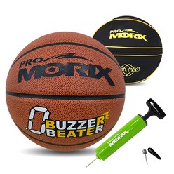 프로모릭스 버저비터 농구공 7호+농구공 가방+단방향 볼펌프, 버저비터+공가방+볼펌프