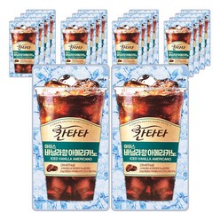 [메리박스] 칸타타 파우치 아이스 커피 (230ml) 바닐라향, 50개, 230ml