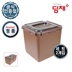 위니아 딤채 김치통 정품 8.1L WD005457 투명참숯EZ생생 김치냉장고 전용 김치용기, 2개입