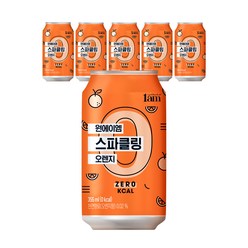 1am 원에이엠 스파클링 뚱캔 오렌지, 355ml, 6개입