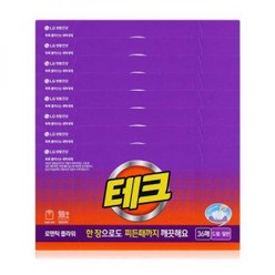 테크 간편시트 로맨틱플라워 36매 8개