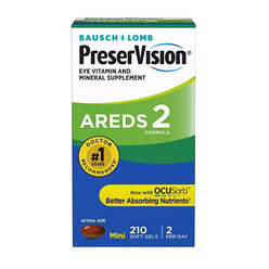 바슈롬 PreserVision 아이비타민 미네랄 AREDS2 Formula Supplement 210정, 1개