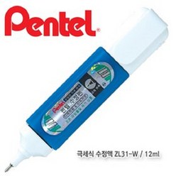 펜텔 극세펜식 수정액 화이트 수정펜 ZL31-W 12ml