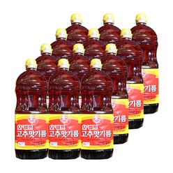오뚜기 오쉐프 고추맛기름 1.5L 12개 볶음요리 국물요리