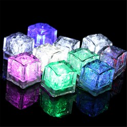 다미샵 LED 플래시 아이스 큐브 6개입 소품 물 목욕 놀이 장난감 얼음, 플래시아이스큐브(6개입){