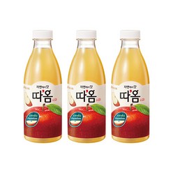 빙그레 따옴 오렌지 사과 자몽 복숭아 천혜향 애플망고 730ml 3개