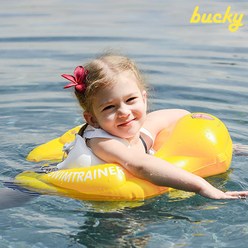 BUCKY 스윔트레이너 보행기튜브 2단계 옐로우 13~20KG 아기수영연습 유아튜브, 스윔(옐로우)