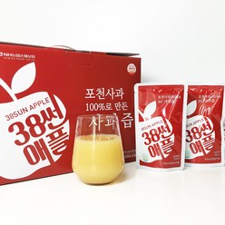 38sunapple 38썬애플 100% 포천 사과즙, 120ml