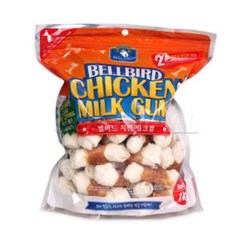 벨버드 치킨 밀크껌 스몰사이즈 - 1kg, 치킨밀크, 2개