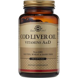 솔가 대구 간유 코드 리버 오일 Solgar Cod Liver Oil 250정, 1개