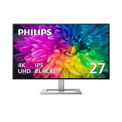 PHILIPS 288E2E 28" Frameless Monitor 4K UHD 3840x2160 IPS 120% sRGB FreeSync Height Adjustable VESA, 27" 4K UHD IPS Black_USB-C Doc