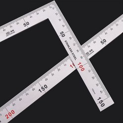 공구라면 (09RM) 스틸 강철자 직각자 눈금자 산업용 철자, 직각자 150*300, 1개