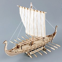 우드 배 만들기 모형 바이킹 선박 조립 목재