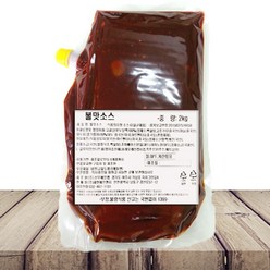 새한 불맛소스 2kg [한국물] 숯불연탄고기양념 숯불볶음빨강소스 곱창소스 고깃집소스, 1봉