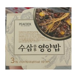 피코크 수삼 영양밥, 210g, 3개