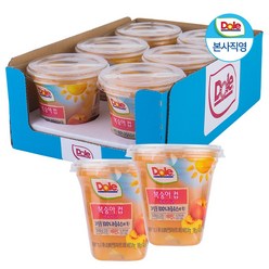 dole 돌 간편 컵 과일 통조림 후룻컵 198gx6개 4종 - 파인애플 망고 황도 복숭아, 복숭아 (198gx6개), 198g, 복숭아 (198gx6개)